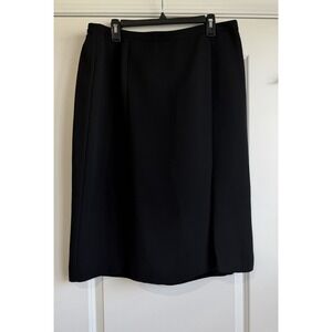 Lady Hazan Women's Black Pleated Skirt Size 20W